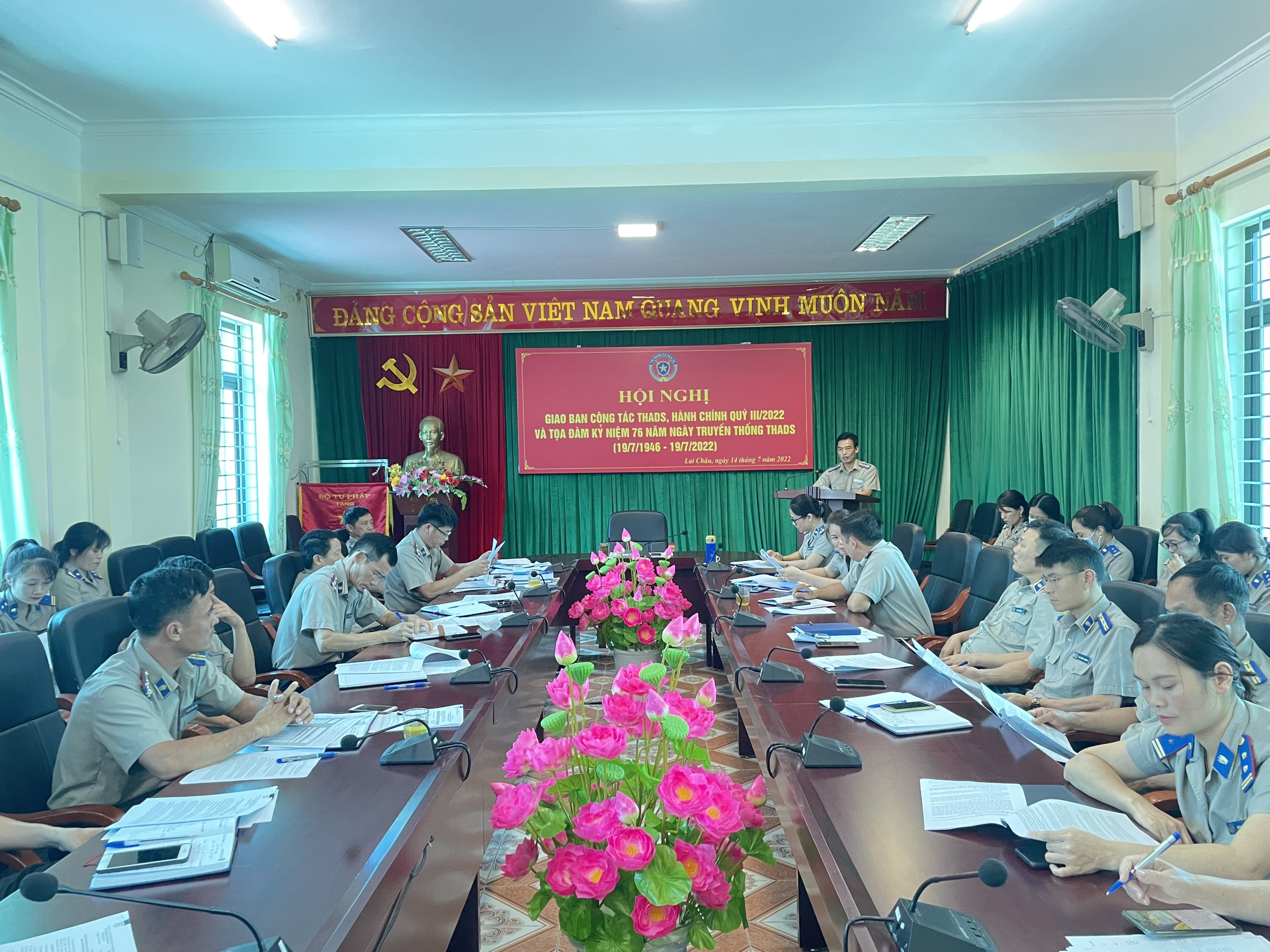 Cục thi hành án dân sự tỉnh Lai Châu tổ chức tọa đàm kỷ niệm 76 năm ngày truyền thống Thi hành án dân sự   (19/7/1946 -19/07/2022)