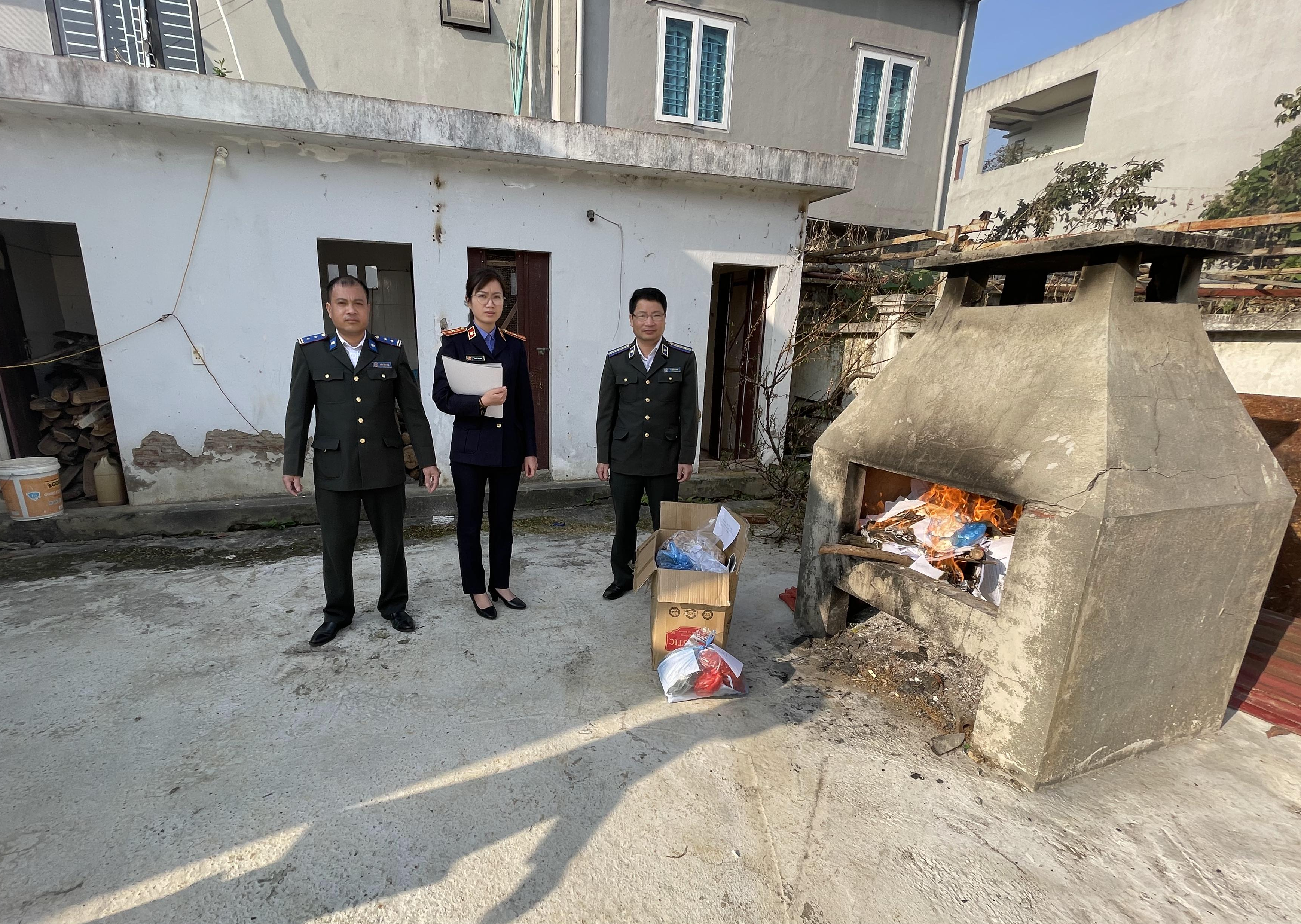 Cục Thi hành án dân sự tỉnh Lai Châu  tổ chức tiêu hủy vật chứng, tài sản đợt II năm 2021