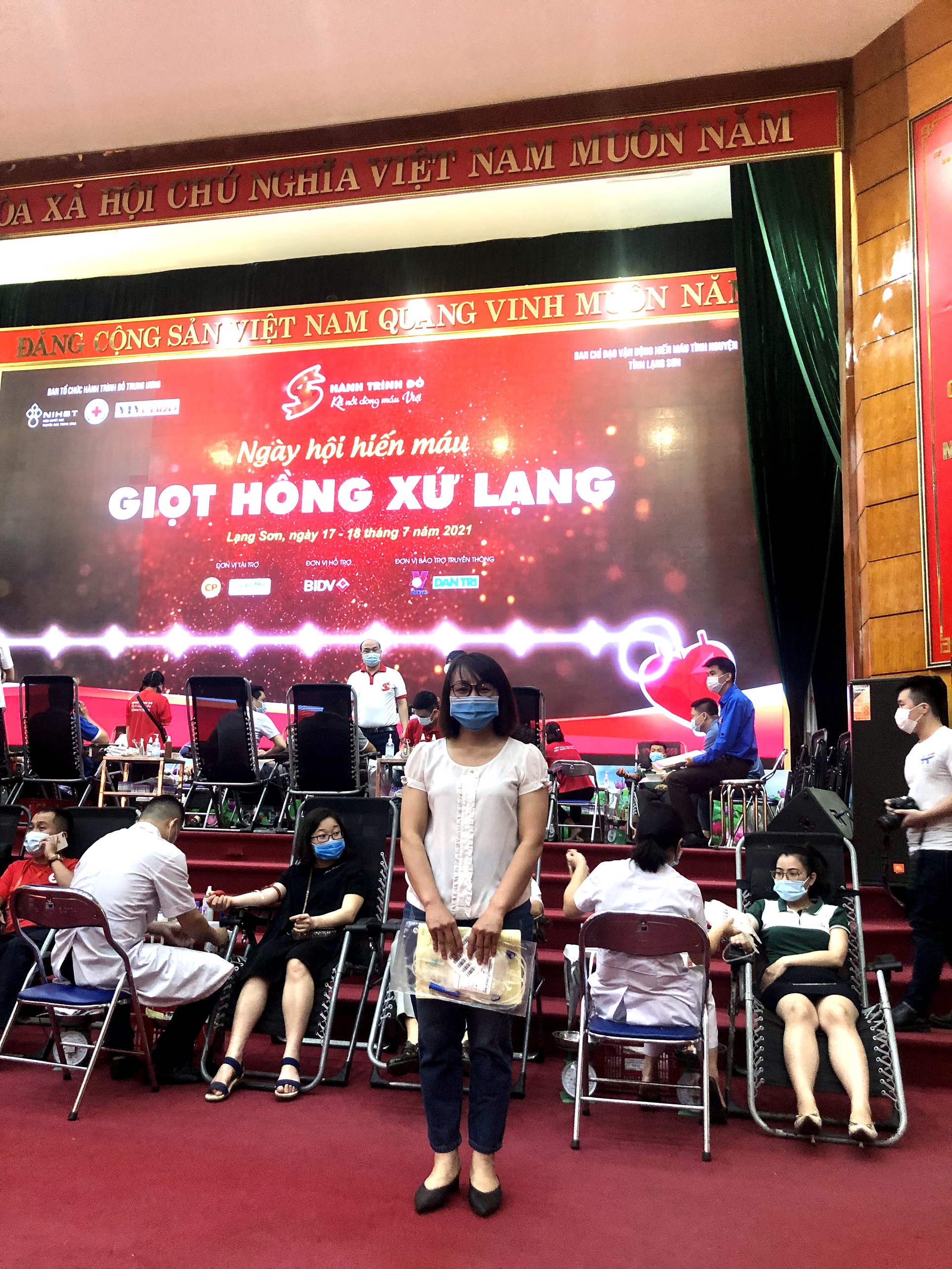 Công đoàn Cục THADS tỉnh Lạng Sơn hưởng ứng ngày hội hiến máu 