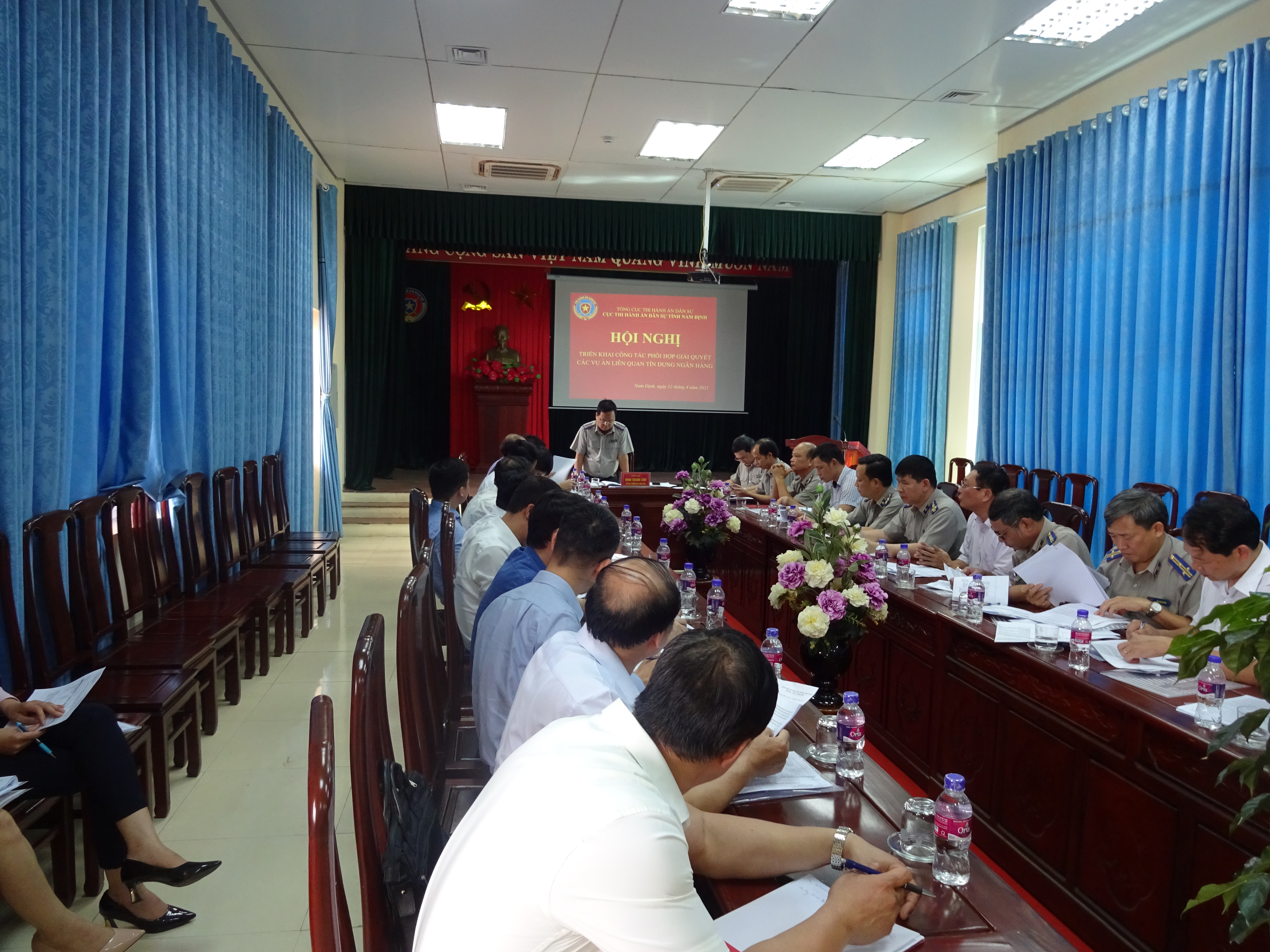 Nam Định tổ chức hội nghị triển khai công tác phối hợp giải quyết án tín dụng, ngân hàng