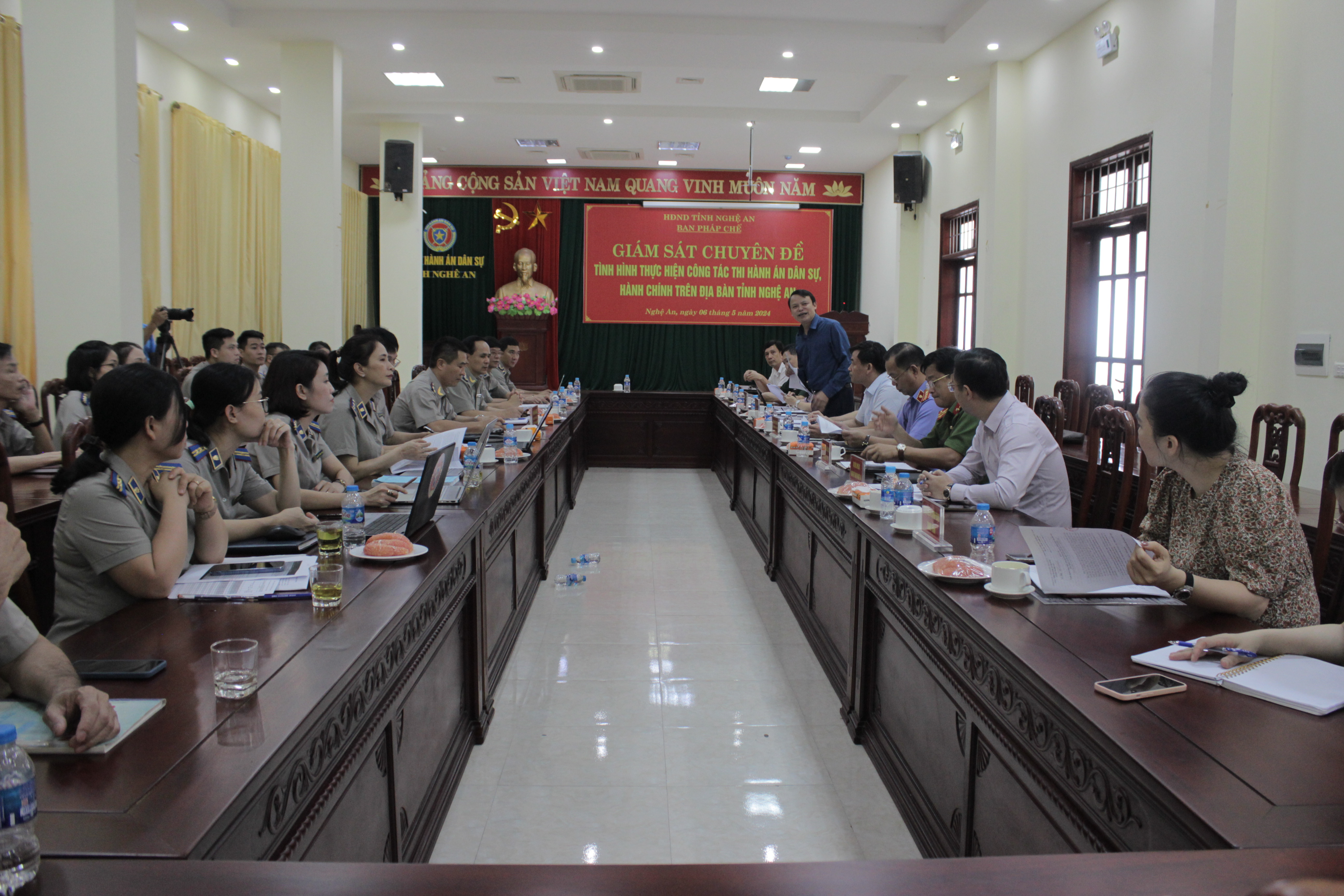 HĐND tỉnh Nghệ An tổ chức giám sát chuyên đề “Tình hình hình thực hiện công tác Thi hành án dân sự, hành chính trên địa bàn tỉnh Nghệ An”