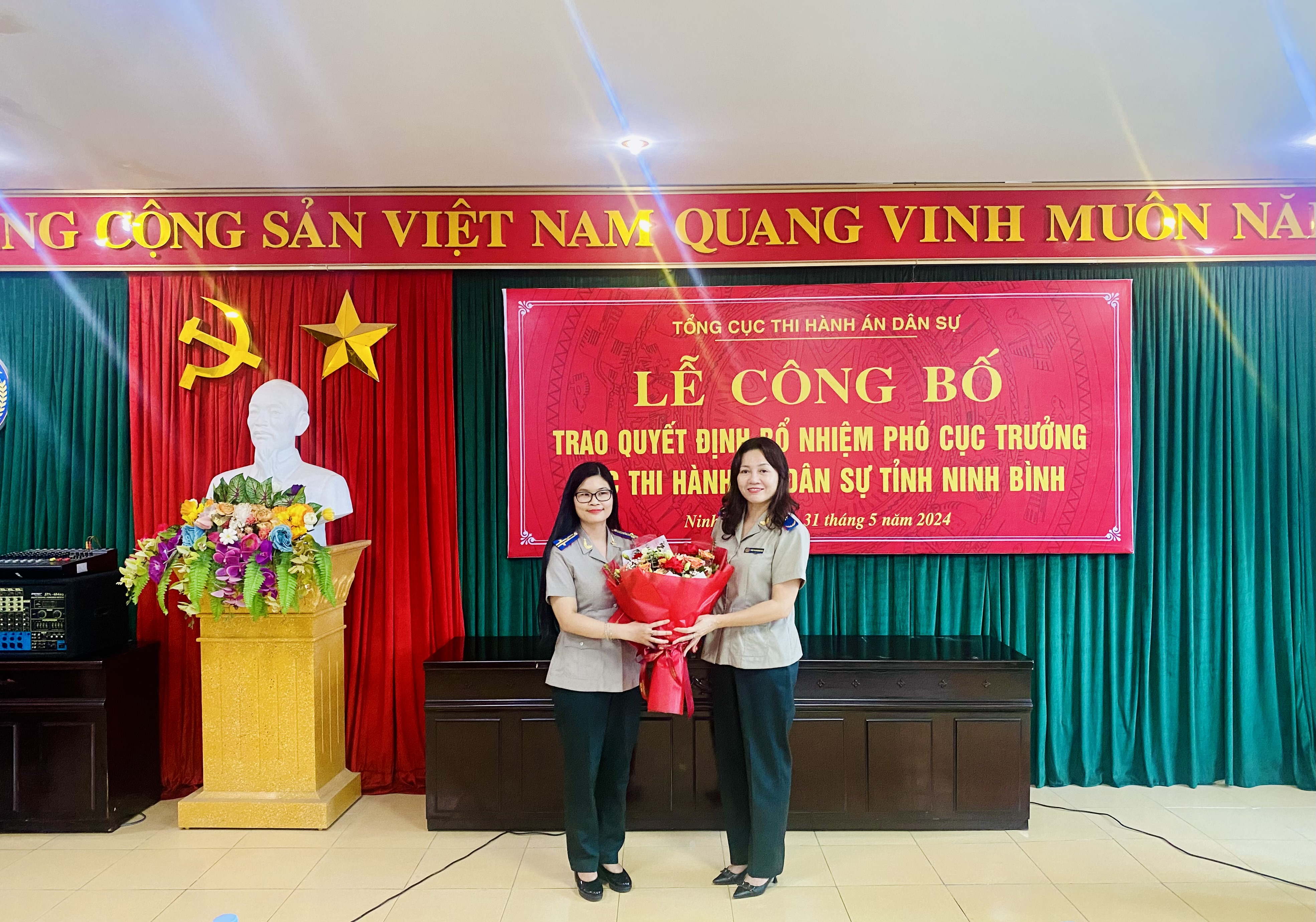 Chi cục Thi hành án dân sự (THADS) huyện Hoa Lư, tỉnh Ninh Bình phấn đấu nỗ lực chỉ tiêu ngành thi hành án giao