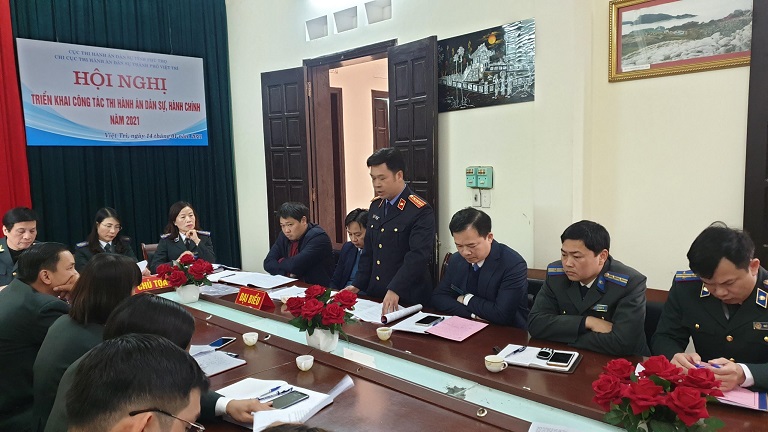Chi cục THADS thành phố Việt Trì tổ chức Hội nghị triển khai công tác THADS, HC trên địa bàn thành phố năm 2021