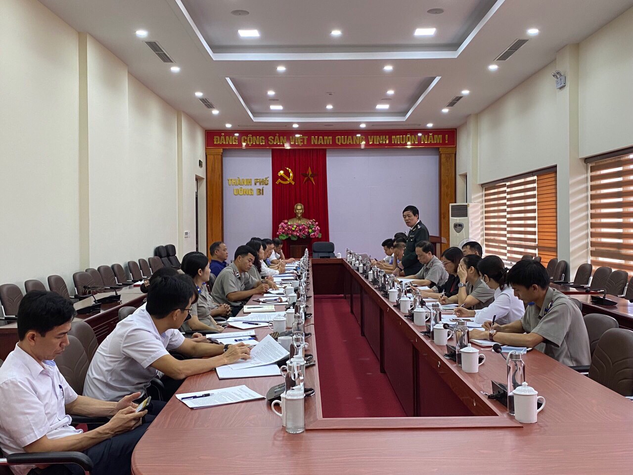 Ban Chỉ đạo Thi hành án dân sự tỉnh Quảng Ninh làm việc với thành phố Uông Bí
