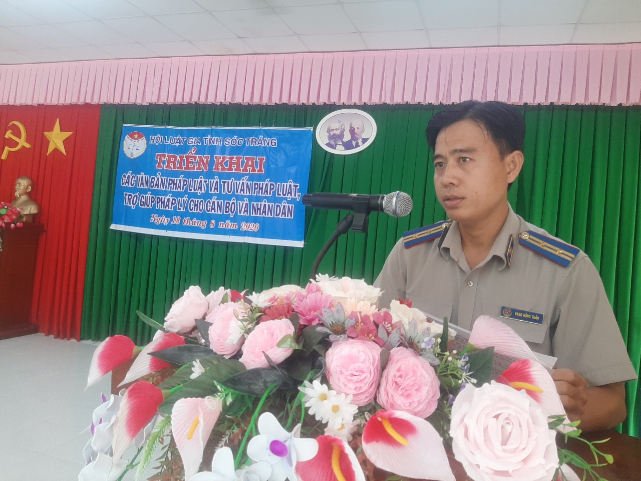 Cục Thi hành án dân sự tỉnh Sóc Trăng tổ chức tuyên truyền pháp luật thi hành án dân sự tại xã Đại Ân 2, huyện Trần Đề