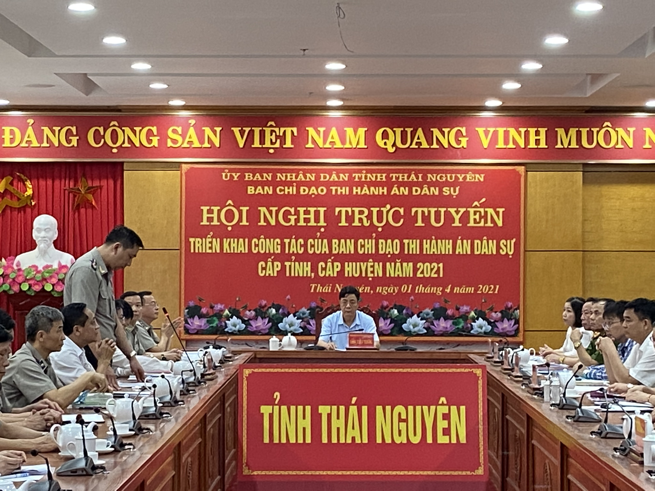 Ban chỉ đạo Thi hành án dân sự tỉnh Thái Nguyên tổ chức Hội nghị sơ kết nhiệm vụ 6 tháng đầu năm và triển khai nhiệm vụ trọng tâm công tác 6 tháng cuối năm năm 2019