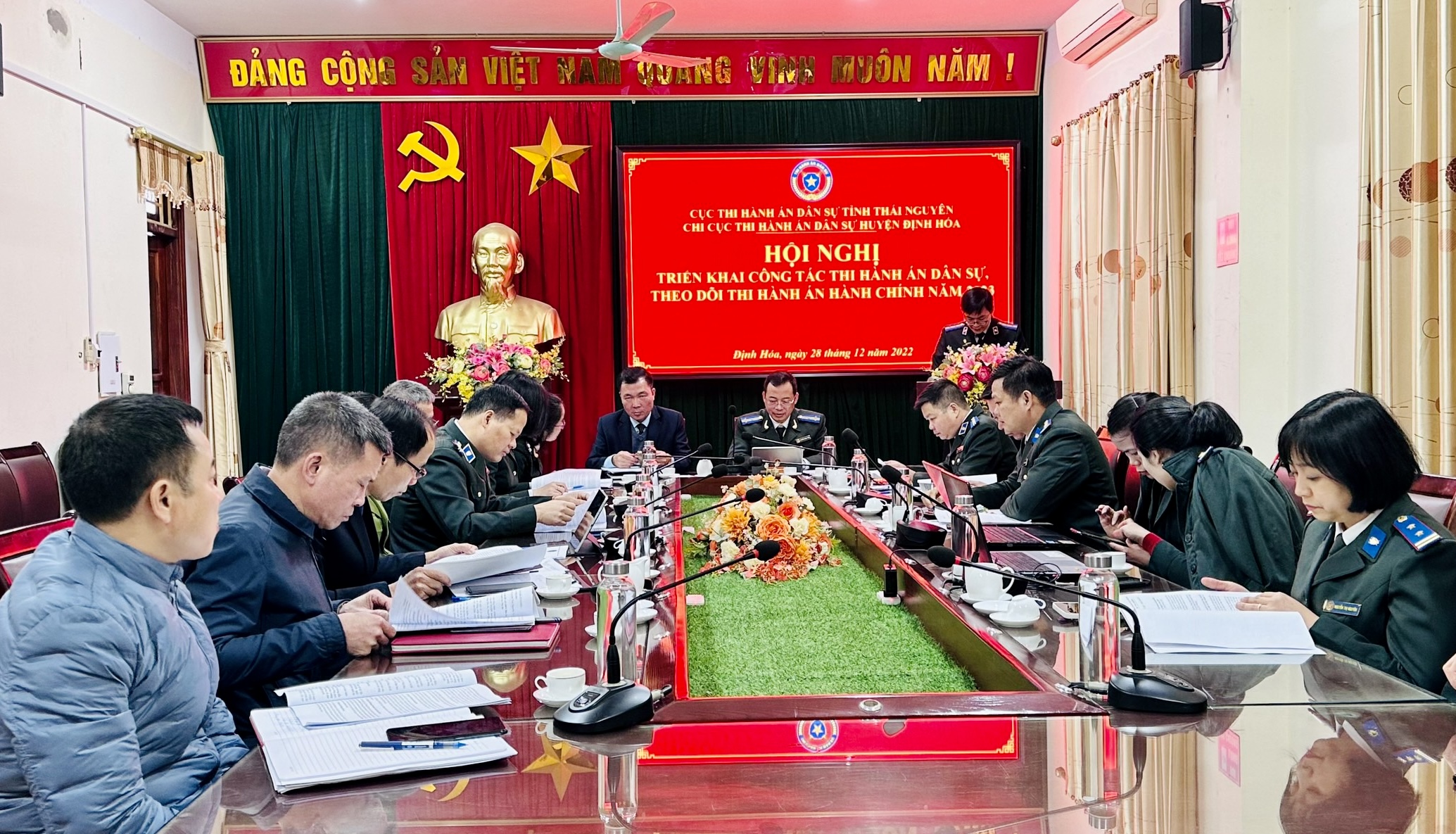 Chi cục THADS huyện Định Hoá tổ chức Hội nghị triển khai công tác năm 2023
