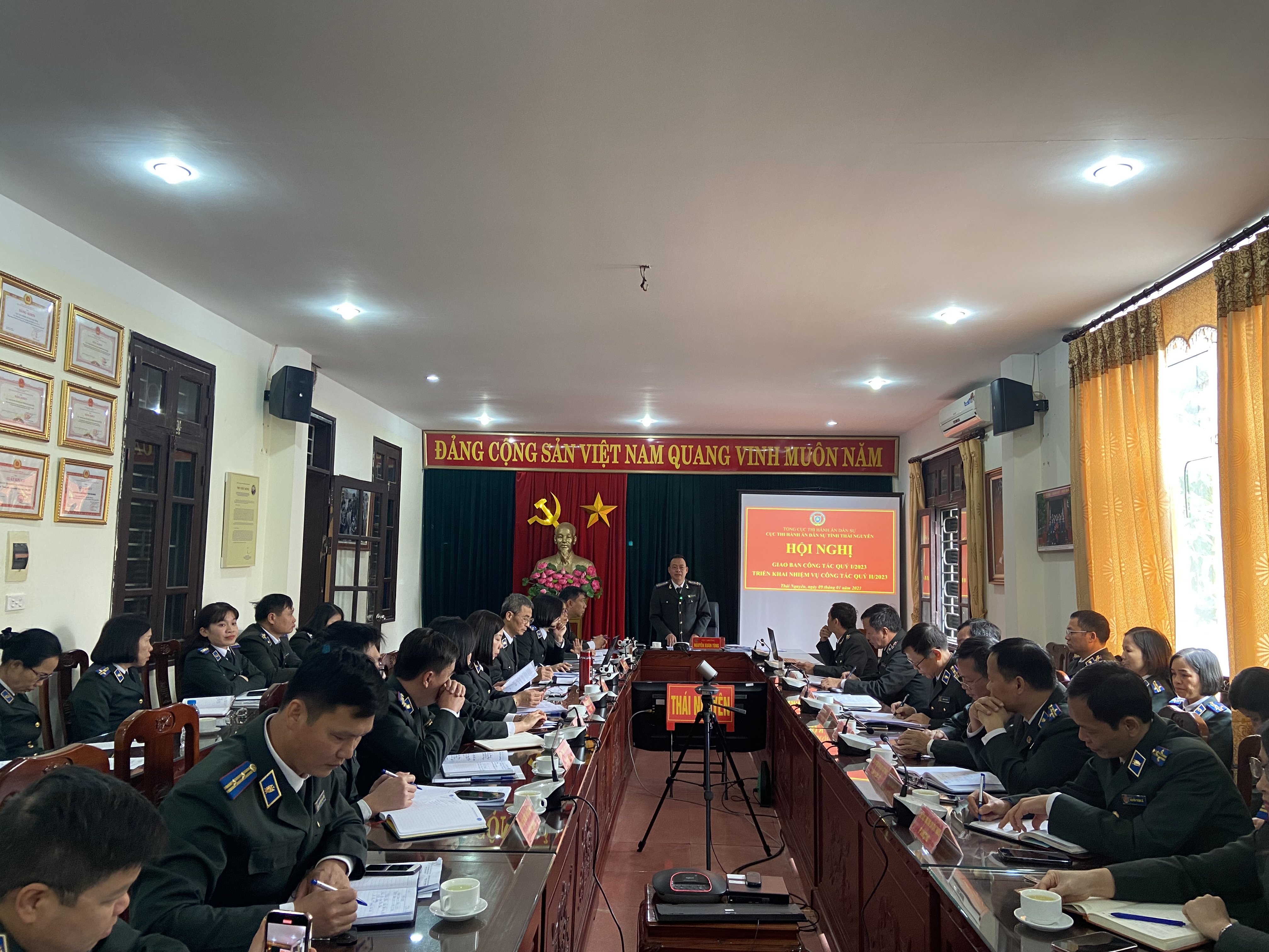 Thái Nguyên: tổ chức Hội nghị giao ban công tác Quý I năm 2023, triển khai nhiệm vụ công tác Quý II năm 2023