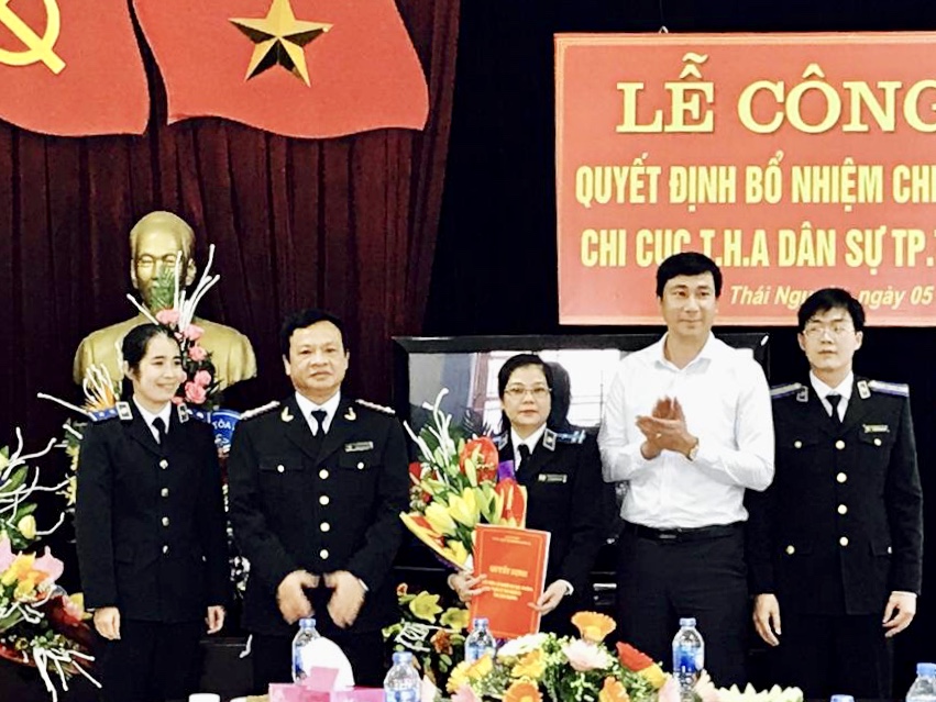 Công bố Quyết định điều động, bổ nhiệm Chi cục trưởng Chi cục Thi hành án dân sự thành phố Thái Nguyên