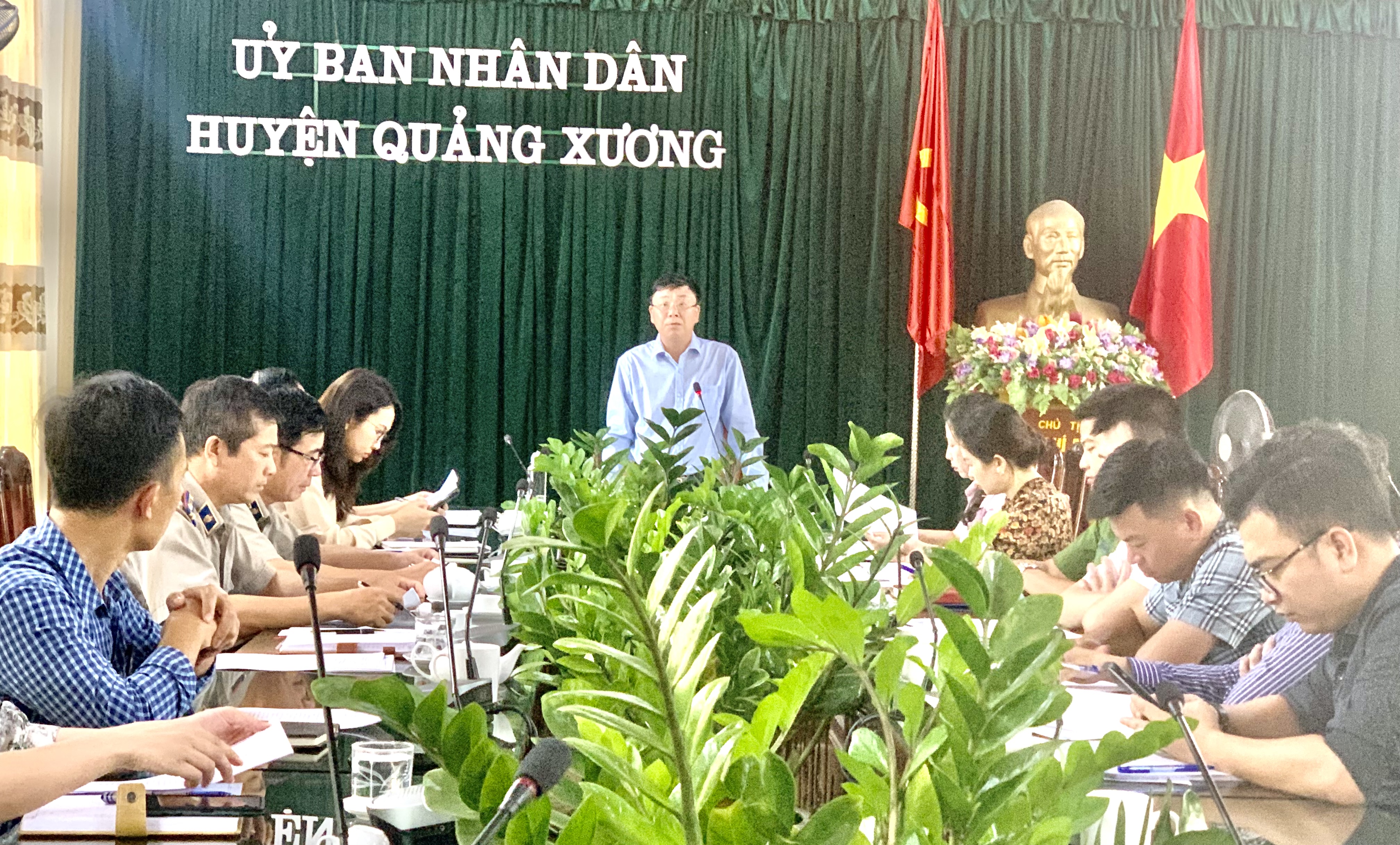 Ban chỉ đạo Thi hành án dân sự huyện Quảng Xương, tỉnh Thanh Hóa tổ chức Hội nghị đánh giá kết quả công tác thi hành án dân sự, theo dõi thi hành án hành chính 10 tháng năm 2022