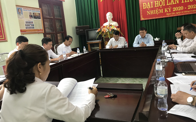 Kiểm tra toàn diện công tác Thi hành án dân sự tại Chi cục THADS huyện Ngọc Lặc