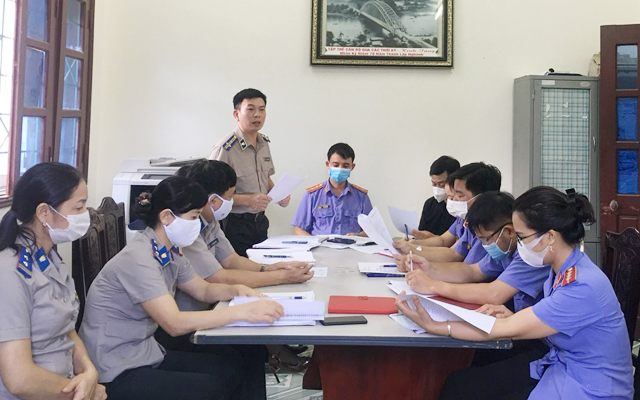 VKSND huyện kiểm sát trực tiếp tại Chi cục THADS huyện Nông Cống