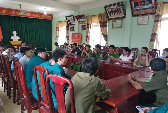 Chi cục THADS huyện Quảng Xương tổ chức đợt Thi hành án nước rút thực hiện chỉ tiêu, nhiệm vụ công tác năm 2019