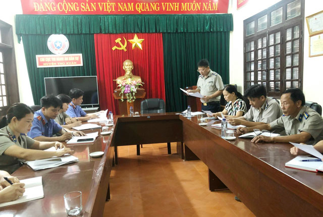 Kiểm sát trực tiếp tại Chi cục THADS huyện Thọ Xuân