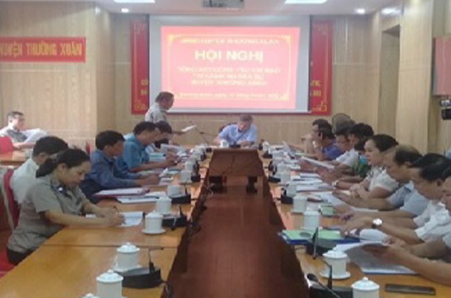 Hội nghị tổng kết công tác của Ban Chỉ đạo THADS huyện Thường Xuân
