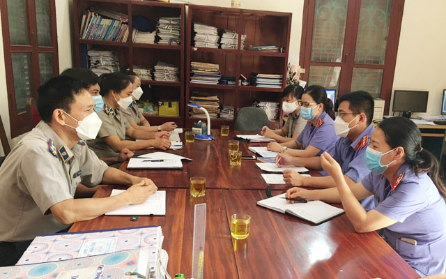 VKSND huyện kiểm sát trực tiếp tại Chi cục THADS huyện Vĩnh Lộc