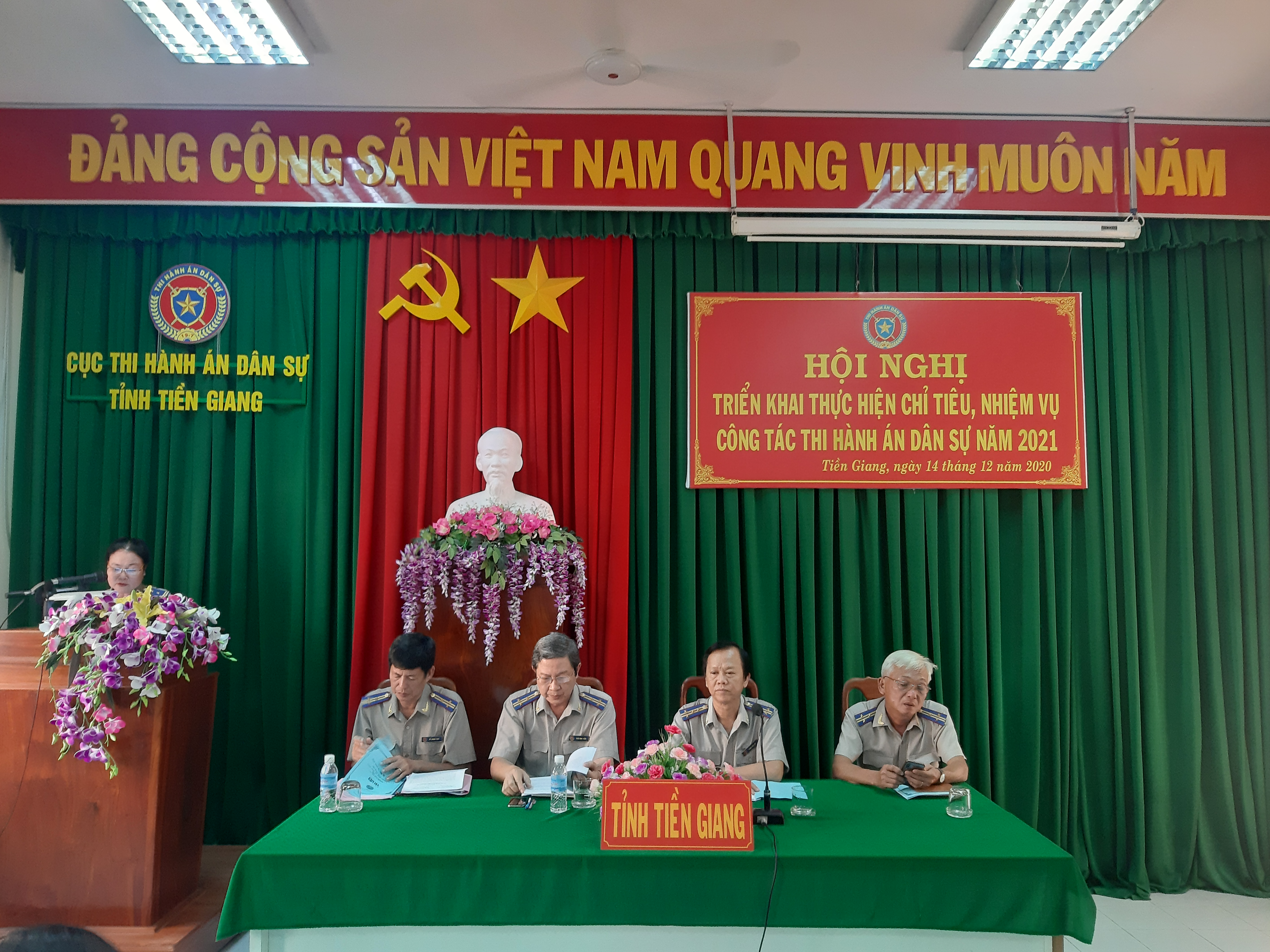 Cục Thi hành án dân sự tỉnh Tiền Giang tổ chức Hội nghị triển khai công tác năm 2021