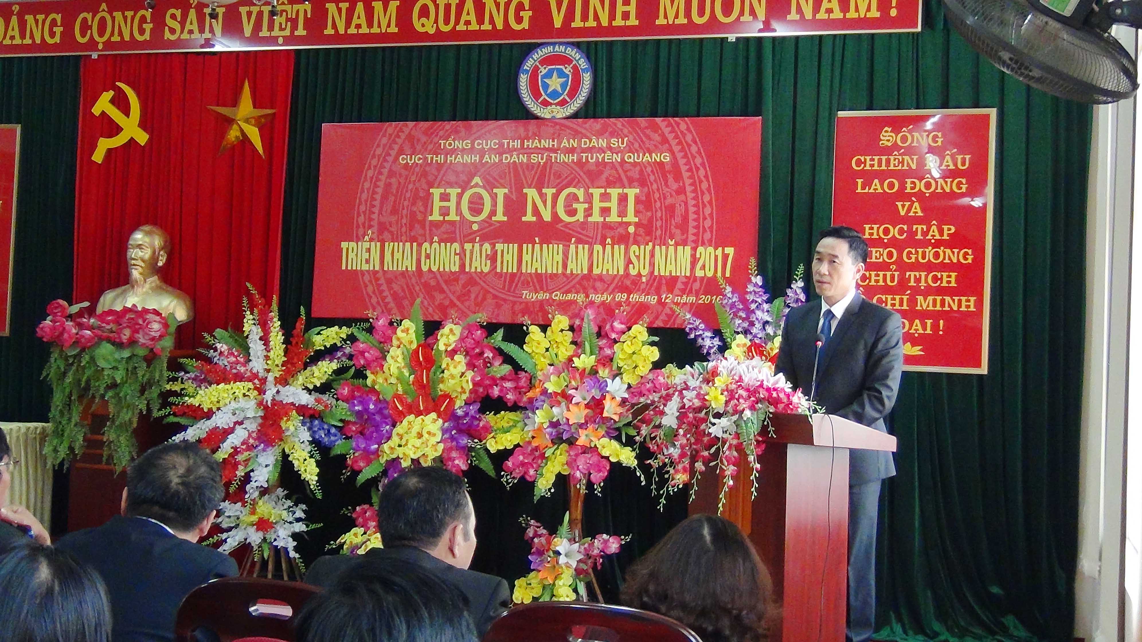 Cục Thi hành án dân sự tỉnh Tuyên Quang triển khai công tác Thi hành án dân sự năm 2017