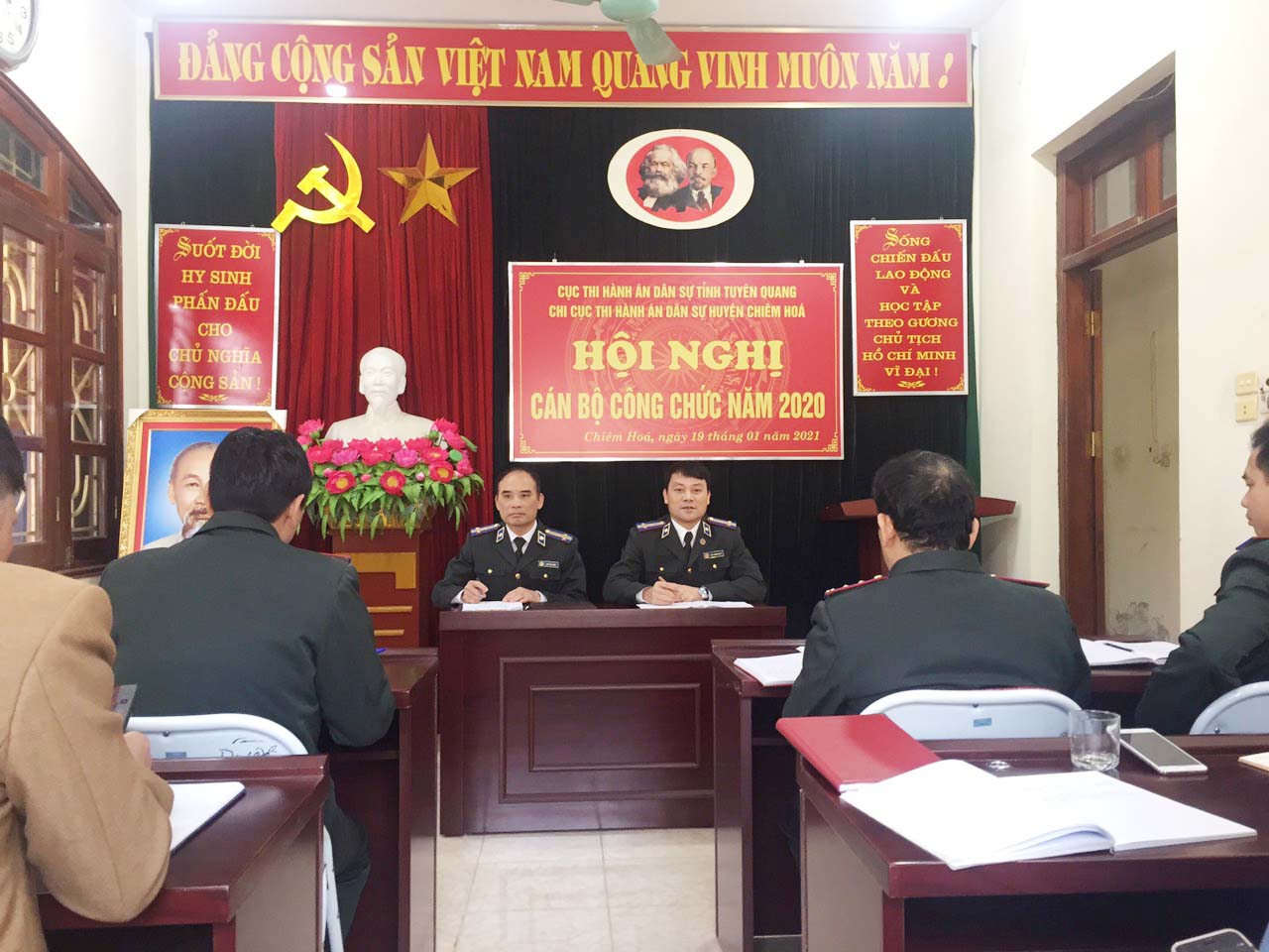 Chi cục THADS huyện Chiêm Hóa tổ chức Hội nghị cán bộ, công chức năm 2020