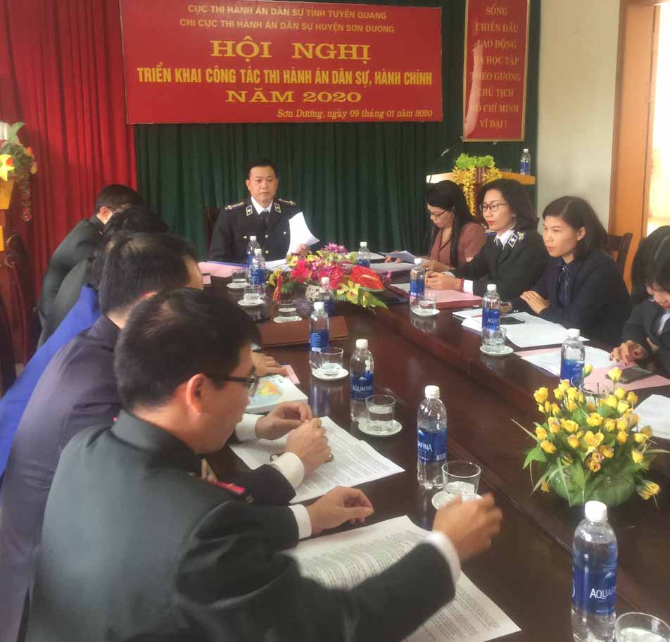 Chi cục Thi hành án dân sự huyện Sơn Dương nỗ lực nâng cao chất lượng, hiệu quả công tác thi hành án dân sự