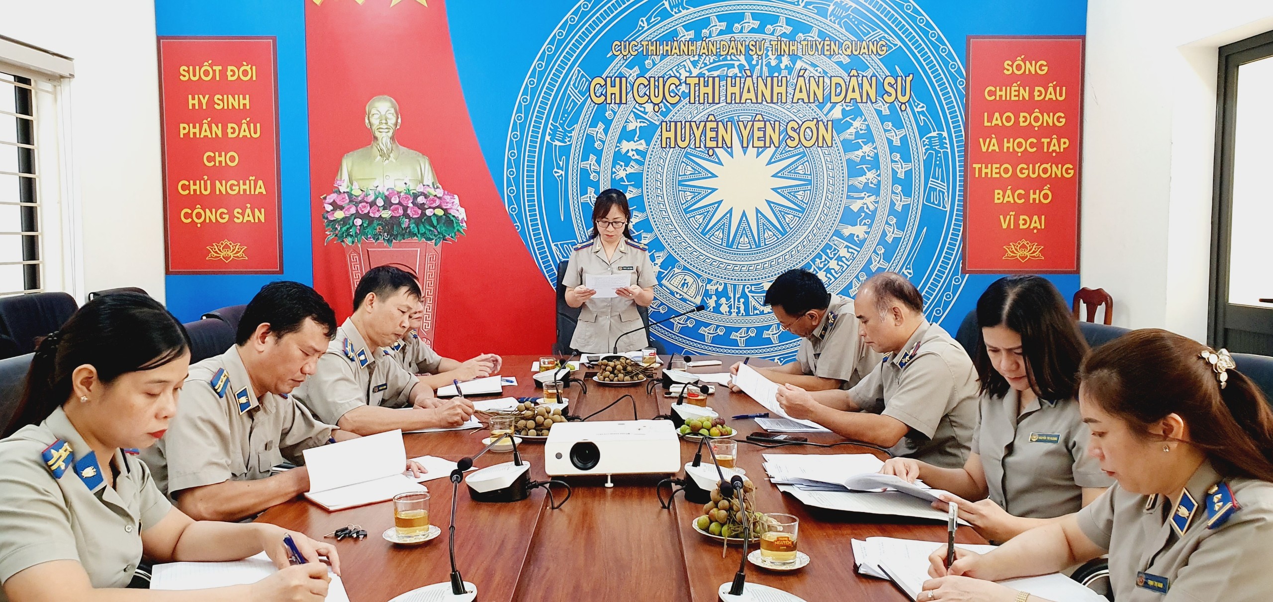 Cục THADS tỉnh Tuyên Quang kiểm tra toàn diện đối với Chi cục THADS huyện Hàm Yên, huyện Yên Sơn và huyện Na Hang.